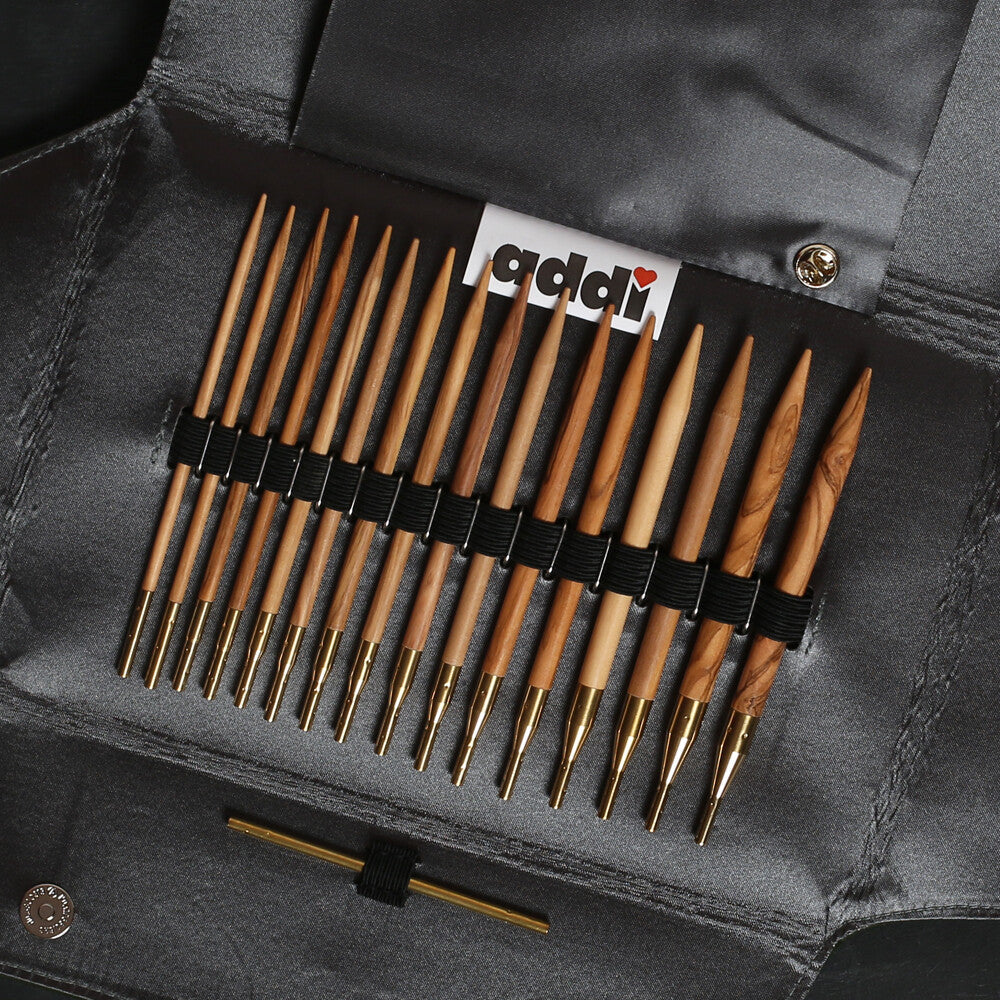 Addi Click Nature Değiştirilebilir Ahşap Misinalı Şiş Seti - 570-2